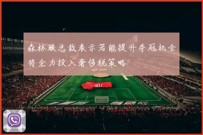 森林狼总裁表示若能提升夺冠机会将全力投入奢侈税策略